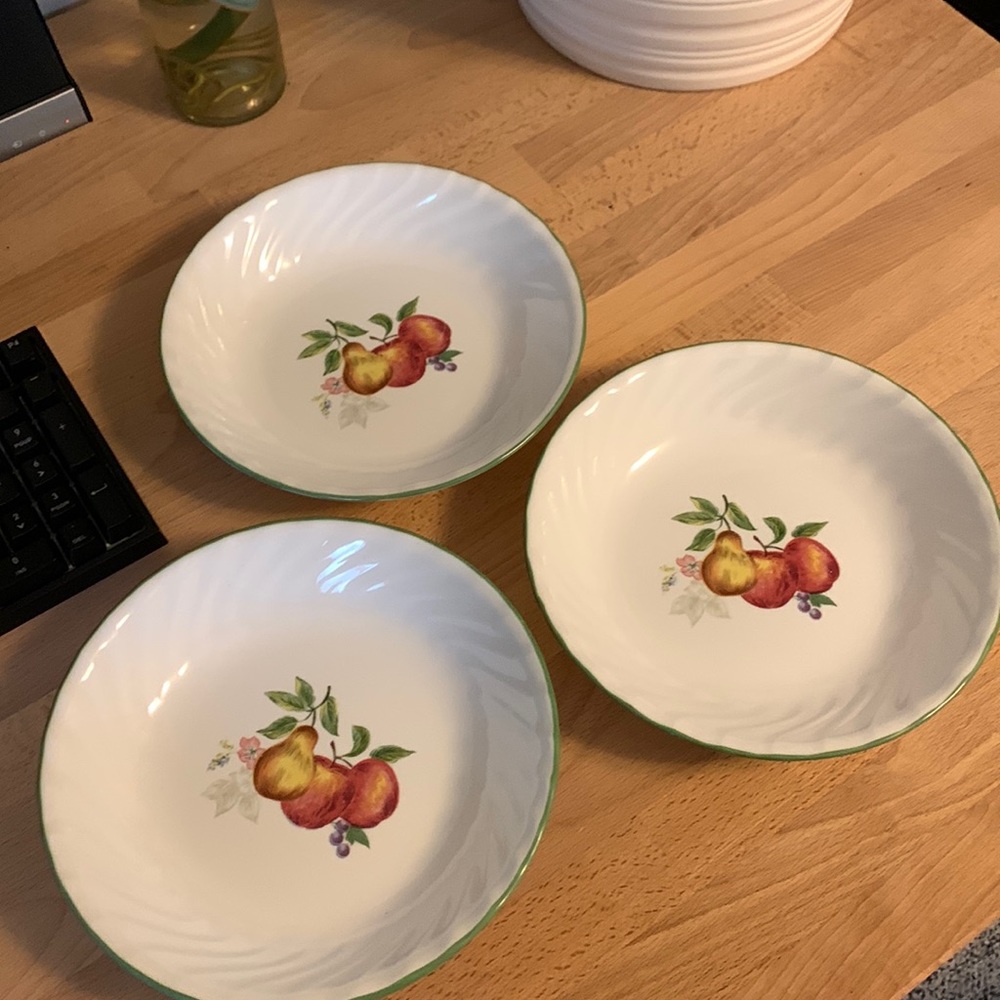 Set of 3 Fruit Dishes